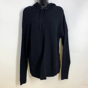 Caslon Women's‎ Ribbed Long Sleeve Knit Pullover Hoodie  Size M NWT